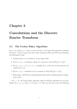 Chapter 3 Convolutions and the Discrete Fourier Transform