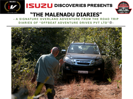 ISUZU Discoveries the Sakleshpur Drive Dec 19 (Small)