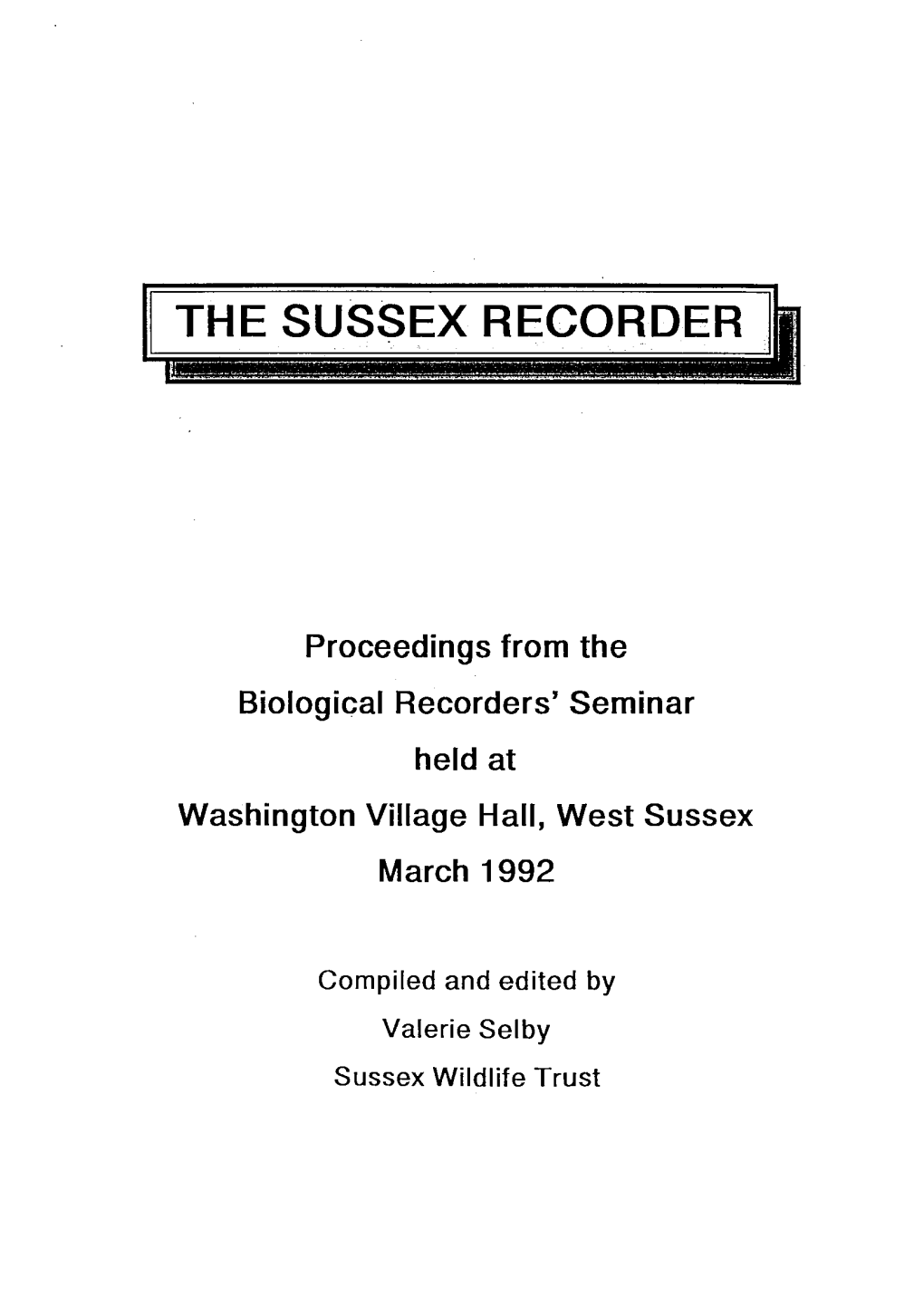 The Sussex Recorder