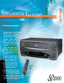 SVX162ATSVX162AT Recorder Recorder
