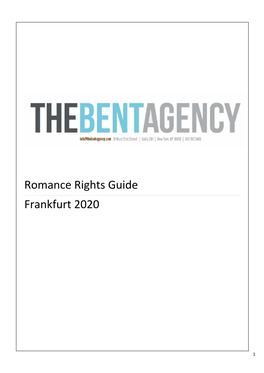 Romance Rights Guide Frankfurt 2020