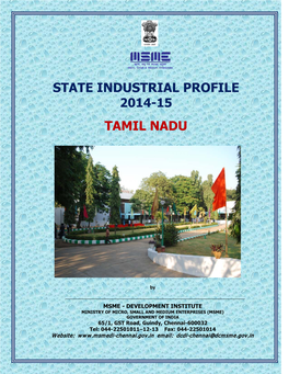 State Industrial Profile Tamil Nadu