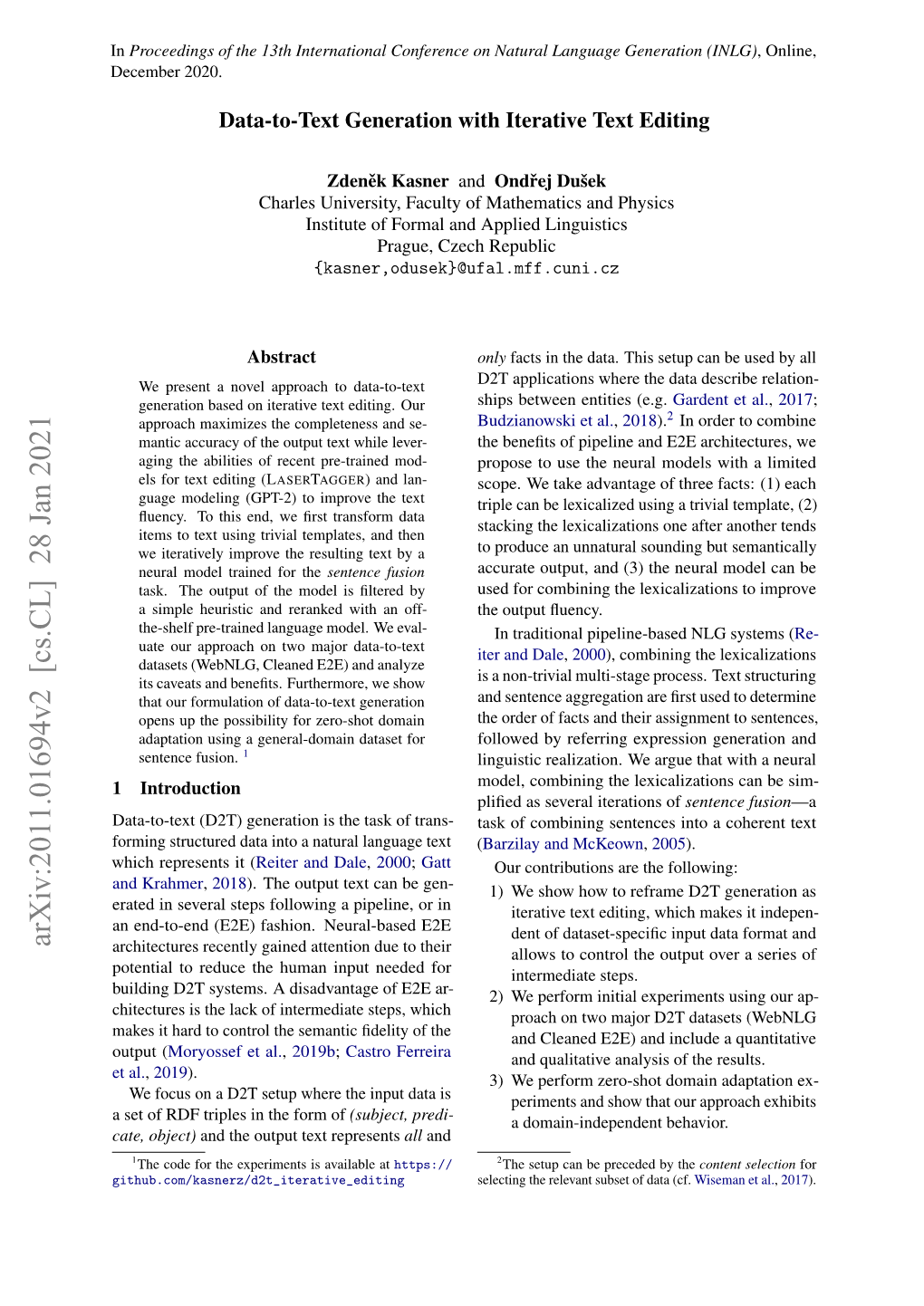 Arxiv:2011.01694V2 [Cs.CL] 28 Jan 2021