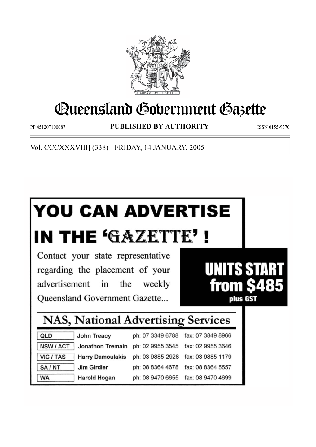 Queensland Government Gazette