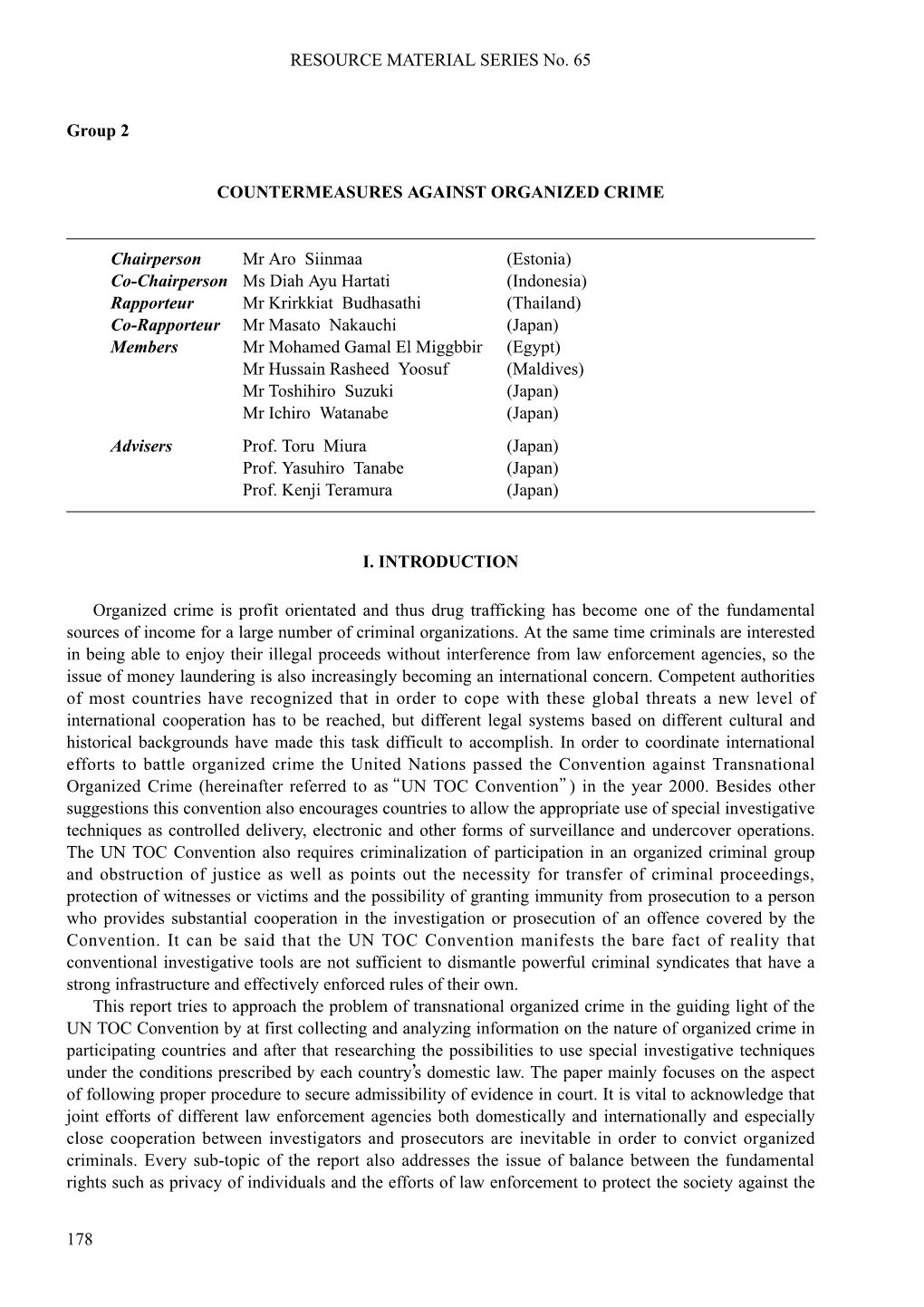 Countermeasures Against Organized Crime by Group 2 (PDF: 447KB)
