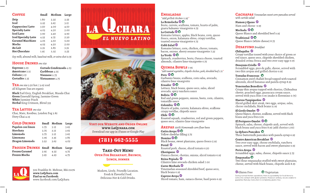 Take-Out Menu