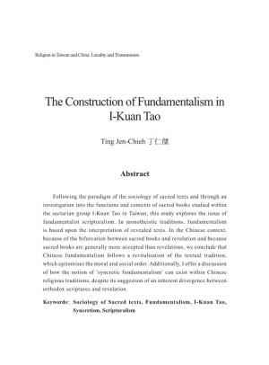 The Construction of Fundamentalism in I-Kuan Tao