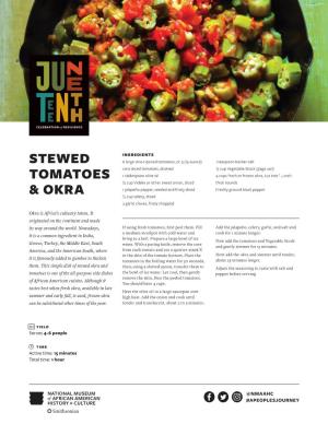 Stewed Tomatoes & Okra