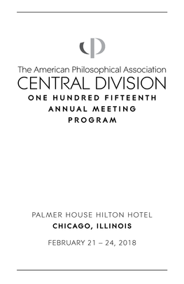 APA Central Division 2018 Meeting Program