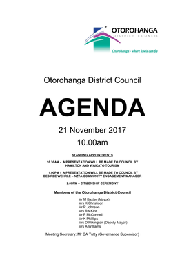 Original Council Agenda