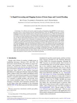 A Rapid Forecasting and Mapping System of Storm Surge and Coastal Flooding