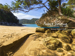 Project Janszoon Annual Report 2015 1 Project Janszoon Director’S Report