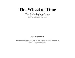 The Wheel of Time the Roleplaying Game Star Wars Saga Edition Conversion