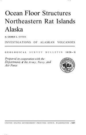 Ocean Floor Structures Northeastern Rat Islands Alaska