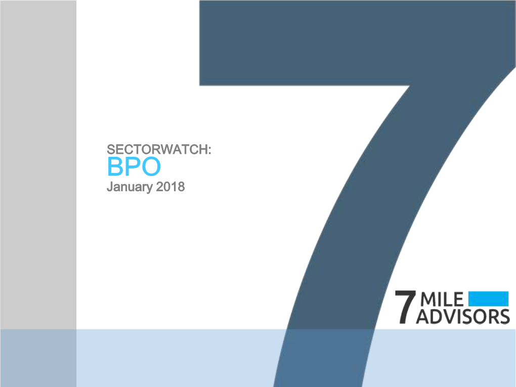 SECTORWATCH: January 2018