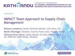 IMPACT Team Approach to Supply Chain Management