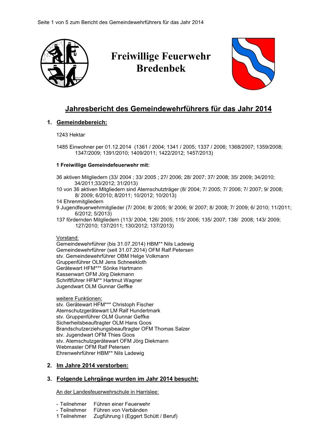 Freiwillige Feuerwehr Bredenbek