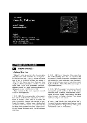 Karachi, Pakistan by Arif Hasan Masooma Mohib Source: CIA Factbook