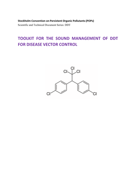 Toolkit for the Sound Management of Ddt for Disease Vector Control
