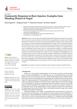 Community Response to Burn Injuries: Examples from Dhading District of Nepal