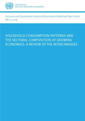 Household Consumption Patterns and the Sectoral Composition of Growing Economies: a Review of the Interlinkages