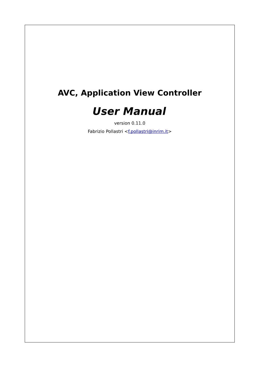 User Manual