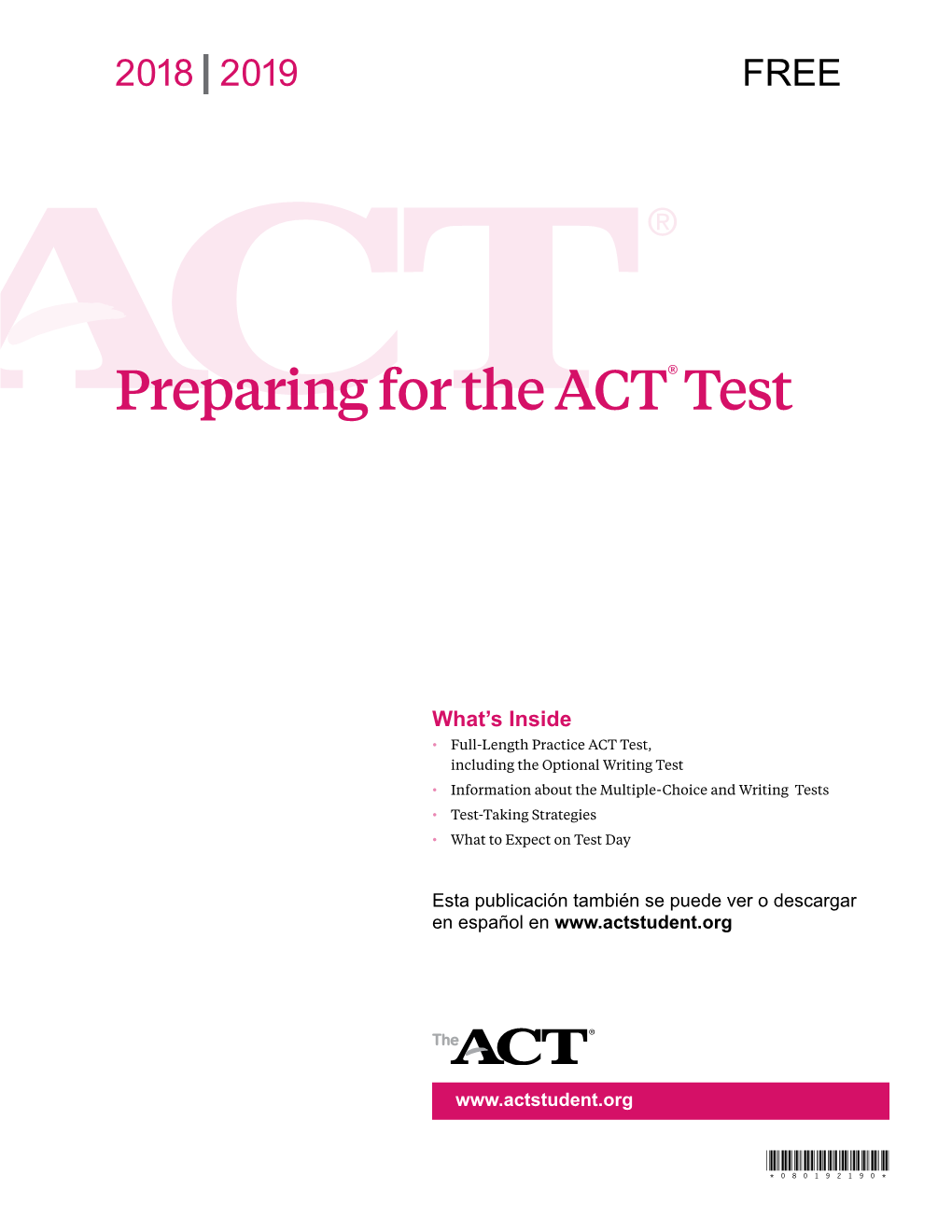 Preparing for the ACT® Test