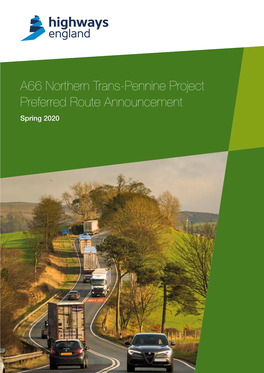 A66 Northern Trans-Pennine Project Preferred Route Announcement
