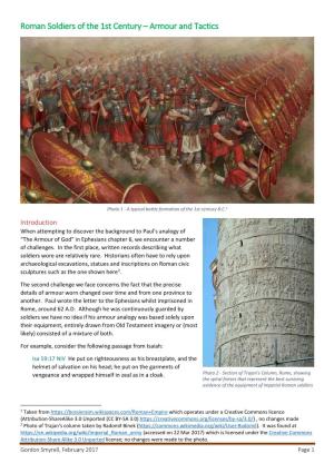 Roman Soldiers of the 1St Century – Armour and Tactics