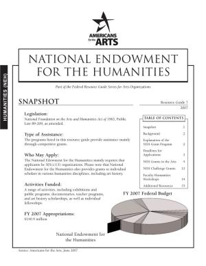 National Endowment for the Humanities