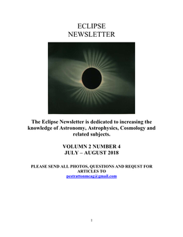 Eclipse Newsletter