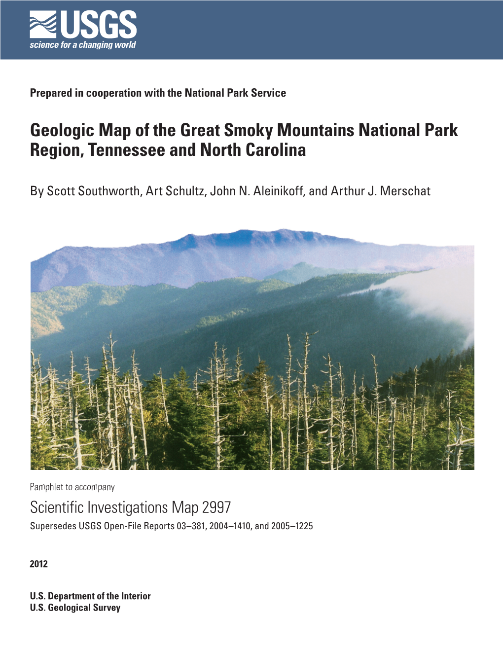 Geologic Map of the Great Smoky Mountains National Park Region, Tennessee and North Carolina