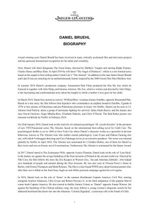 Daniel Bruehl Biography