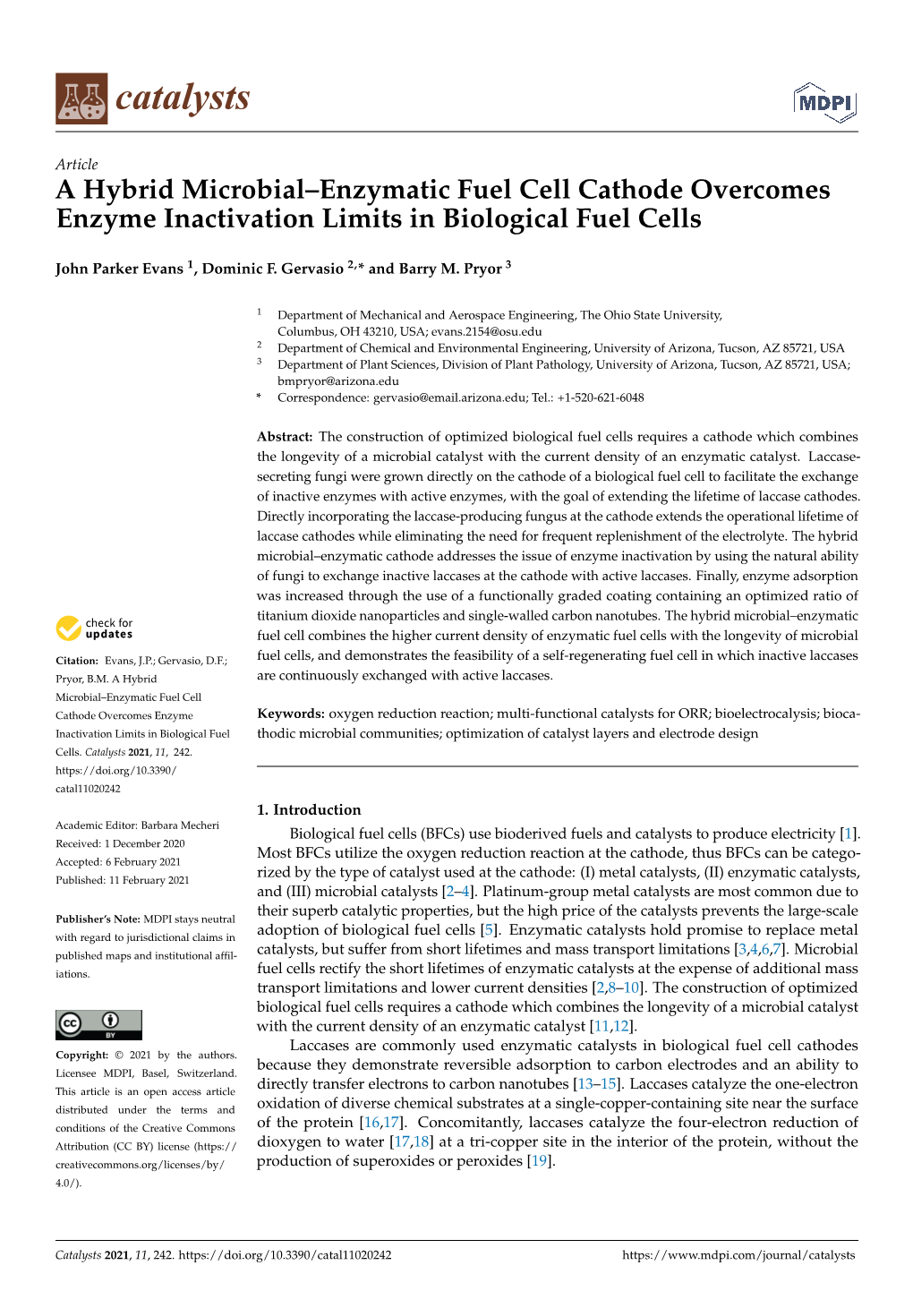 A Hybrid Microbial–Enzymatic Fuel Cell Cathode Overcomes Enzyme Inactivation Limits in Biological Fuel Cells