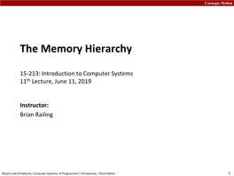 Introduction to Computer Systems 15-213/18-243, Spring 2009