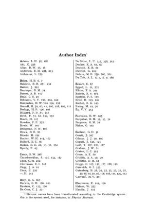 Author Indexl
