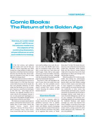 Comic Books: the Return of the Golden Age