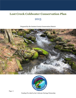 Lost Creek Coldwater Conservation Plan