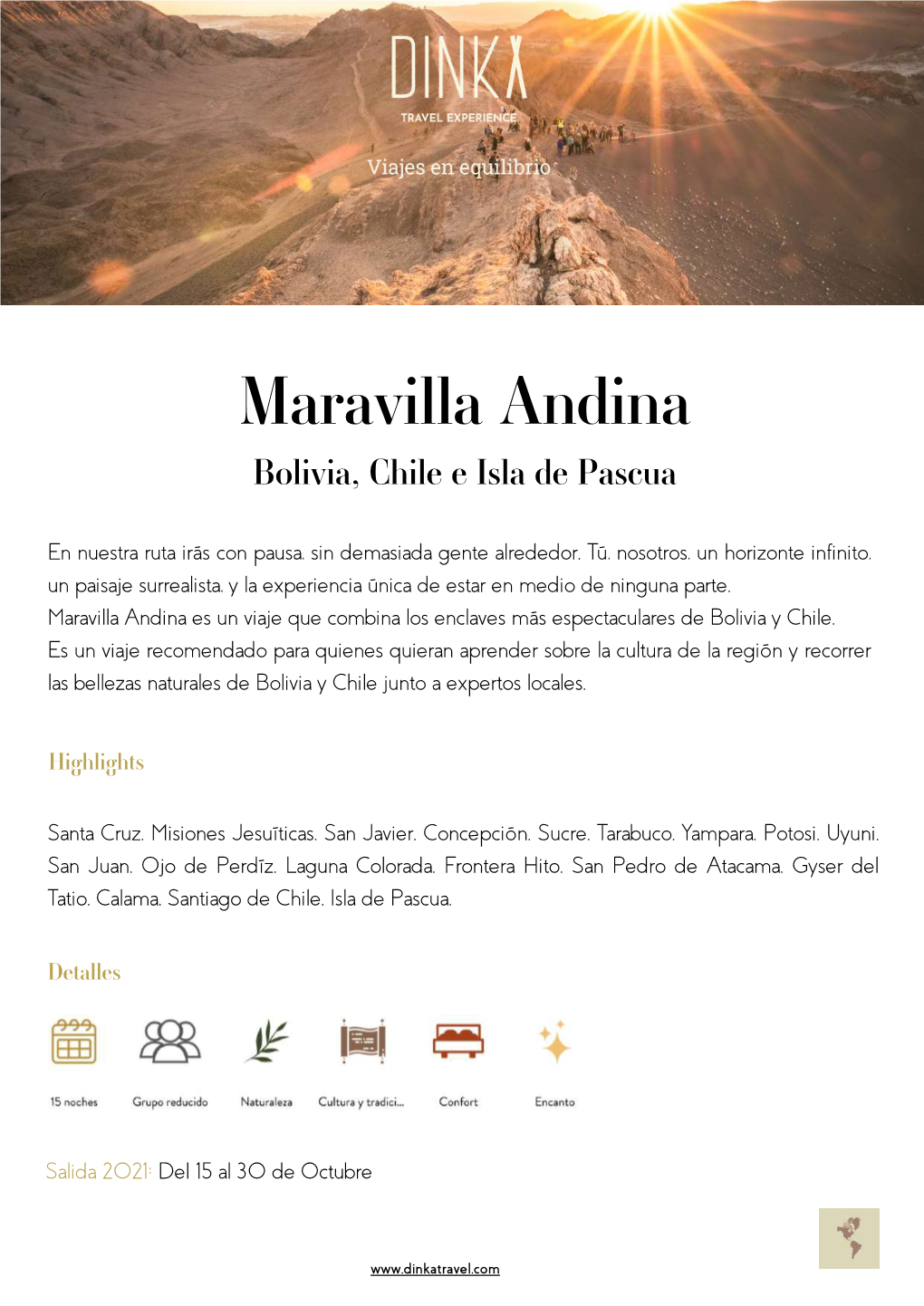 Maravilla Andina Bolivia, Chile E Isla De Pascua