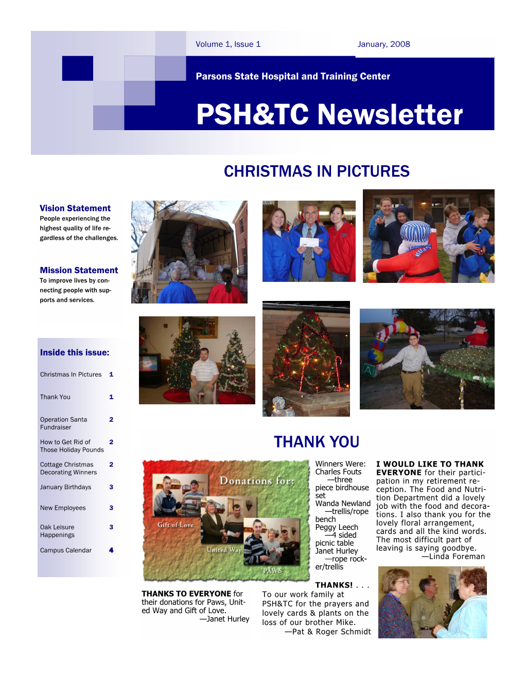 PSH&TC Newsletter
