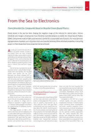 From the Sea to Electronics