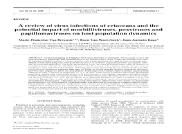 A Review of Virus Infections of Cetaceans and the Potential Impact of Morbilliviruses, Poxviruses and Papillomaviruses on Host Population Dynamics