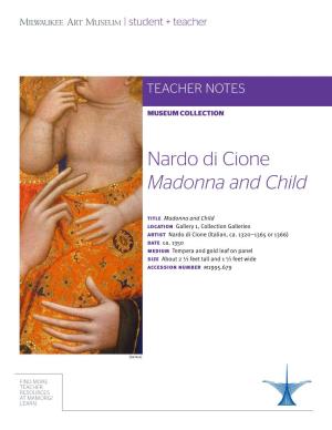 Nardo Di Cione Madonna and Child