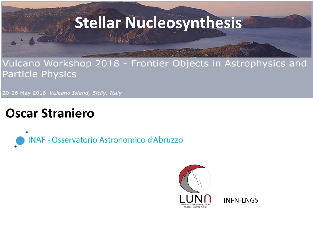 Stellar Nucleosynthesis