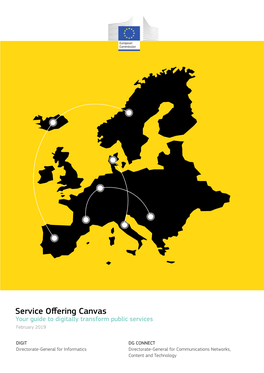 Service Offering Canvas Your Guide to Digitally Transform Public Services February 2019