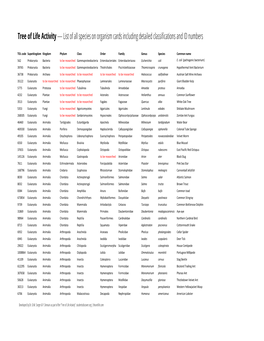 TOL Activity Key for Phylogenetic Tree with Codes01.Xlsx