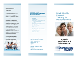Pelvic Health Physical Therapy for Pelvic Disorders
