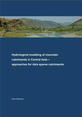 Hydrological Modeling of Mountain Catchments in Central Asia— Approaches for Data Sparse Catchments