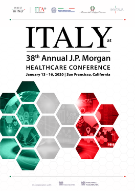 38Th Annual J.P. Morgan HEALTHCARE CONFERENCE January 13 - 16, 2020 | San Francisco, California