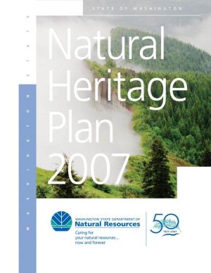 Washington Natural Areas Plan 2007